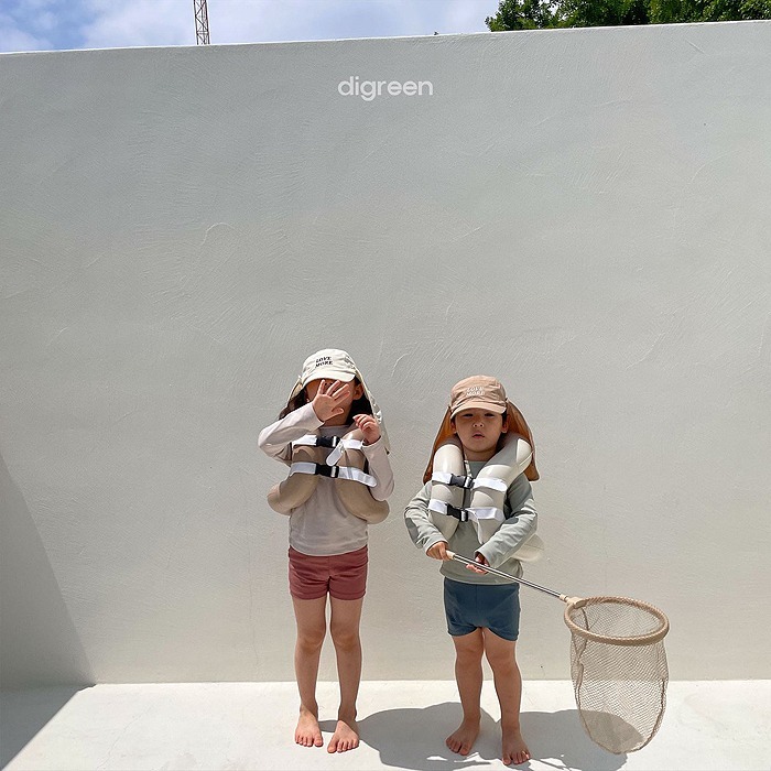 河馬嘟嘟#韓國童裝代購#大地色游泳圈(現貨)-細節圖7