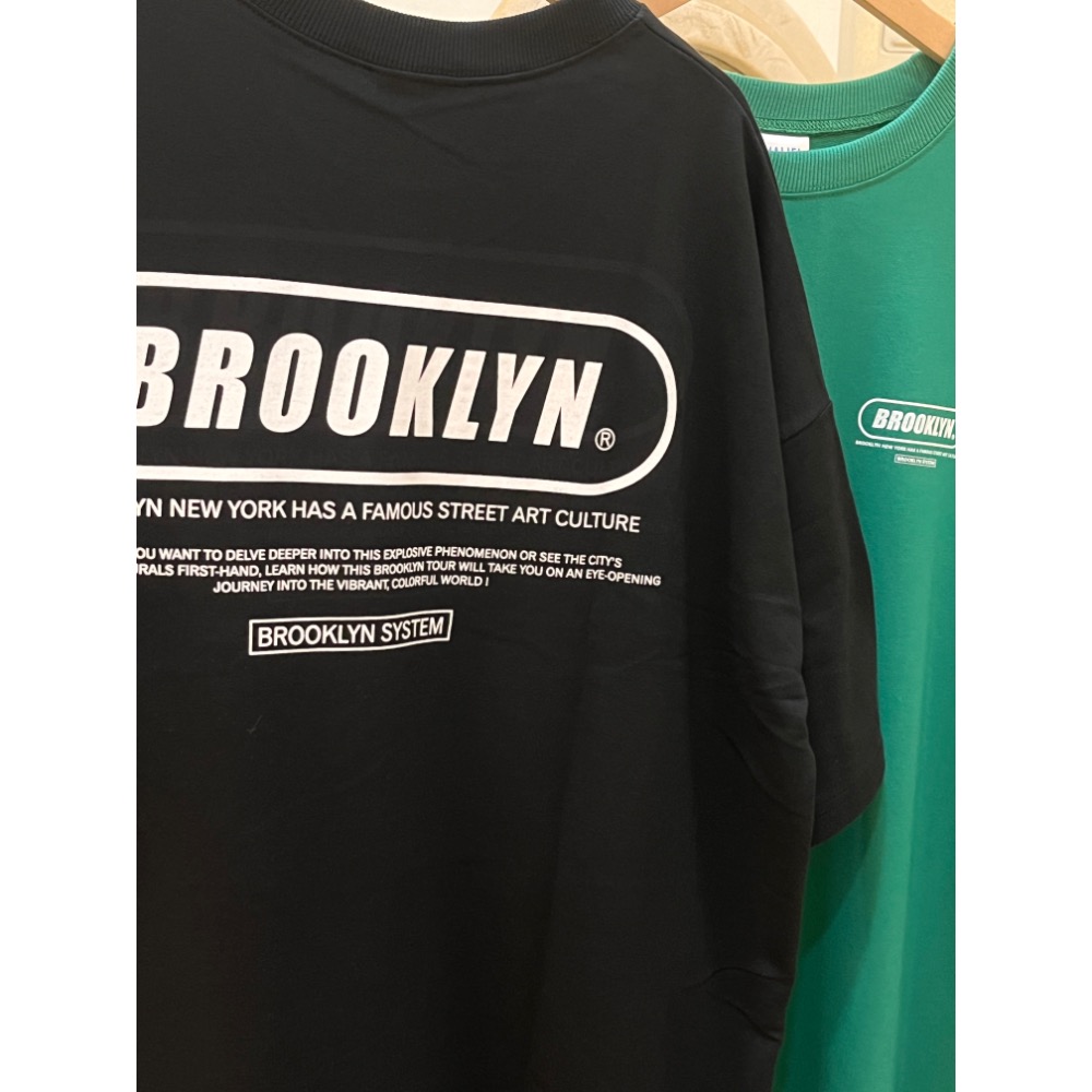 經典布魯克林BROOKLYN  短T 細絨布-細節圖2