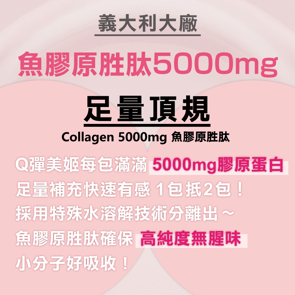 特活綠 Q彈美姬膠原蛋白精華飲(40ml/10入) 足量好喝有感 Q/彈/美/亮/嫩  魚膠原胜肽5000-細節圖4