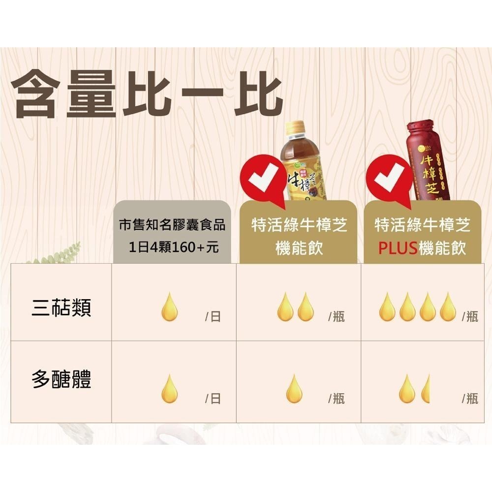 官方直營【特活綠】牛樟芝機能飲350ml （24瓶/箱） 退火飲料 台灣紅寶石 順口好喝 日常保健飲品 刺五加 山伏茸-細節圖4