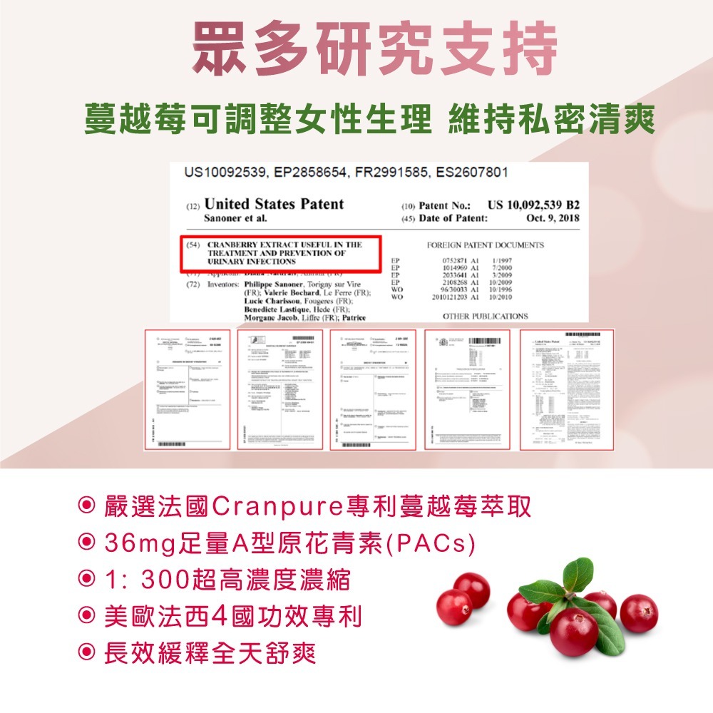 🌷【5折全新】莓日舒蔓越莓益生菌 30粒/瓶✔關鍵36mg花青素✔法國蔓越莓✔多國專利✔獨家雙道守護【特活綠】-細節圖4