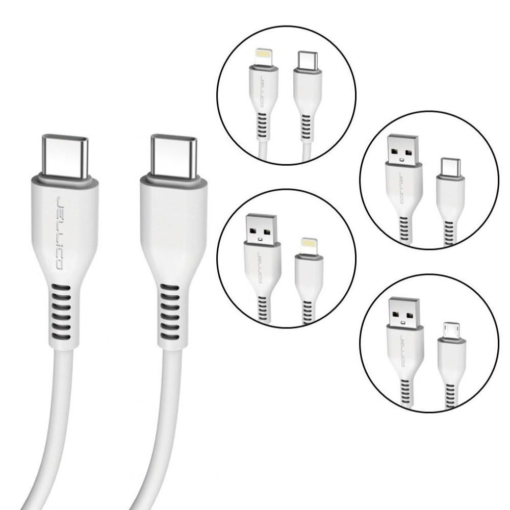 JELLICO 快充充電傳輸線 CtoC/ CtoL/ TypeC/ Lightning/ Micro 1m/2m-細節圖2