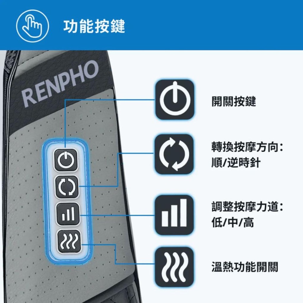 RENPHO 肩頸背按摩器 RP-SNM061 katai 現貨-細節圖8