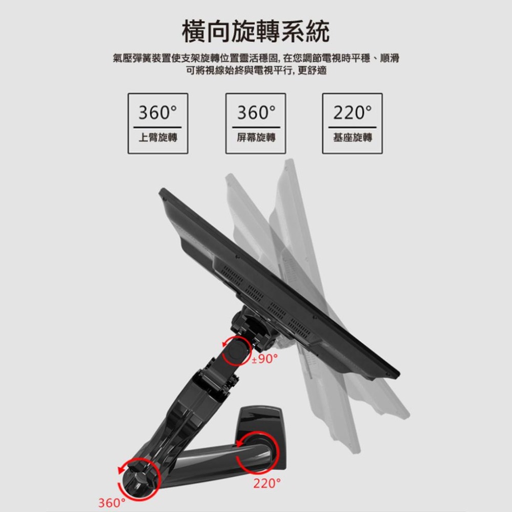 katai 17-30吋氣壓式單銀幕桌上架 熱銷冠軍 ITW-S90-細節圖4