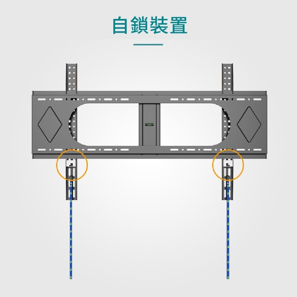 KALOC 55-120吋超薄加大型拉繩式電視架 支援至120吋 KLC-E120-細節圖3