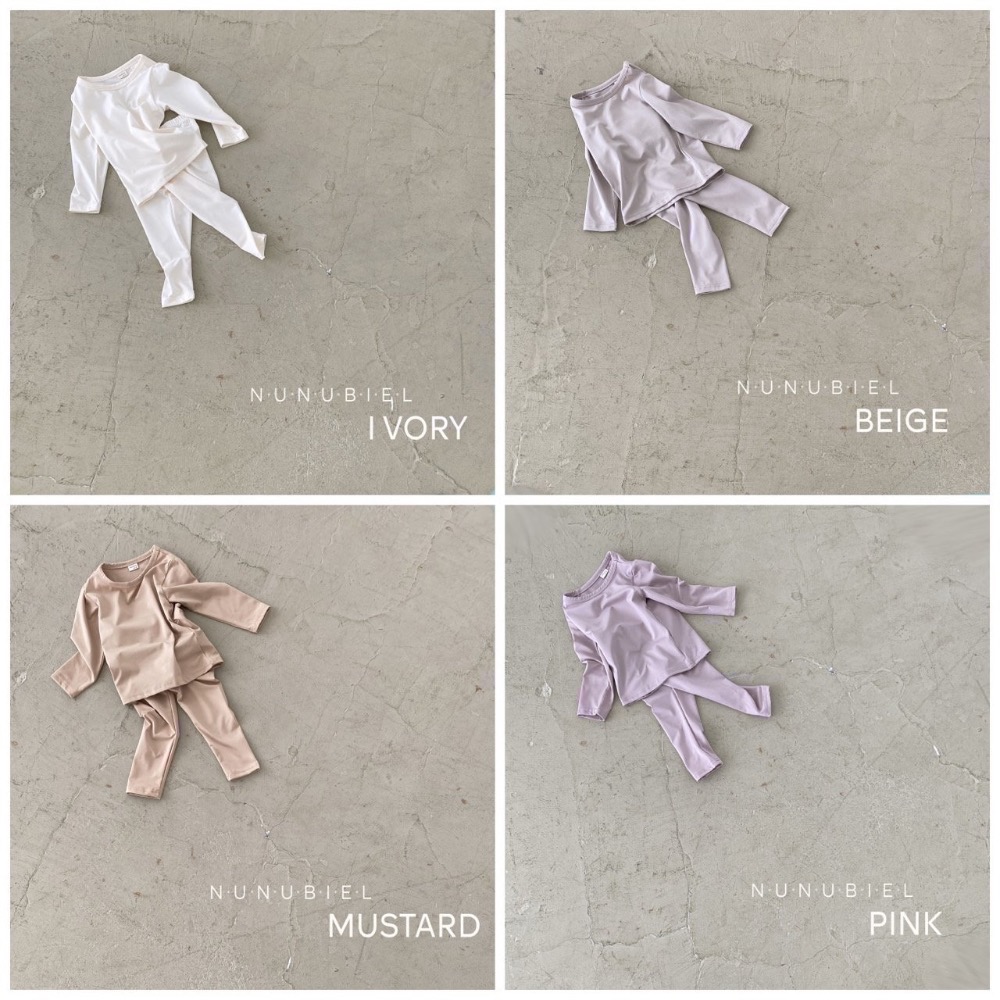 預購｜熱銷多年🇰🇷韓國NUNUBIEL莫蘭迪十色發熱衣套裝/⚠️務必備註ig帳號-細節圖2