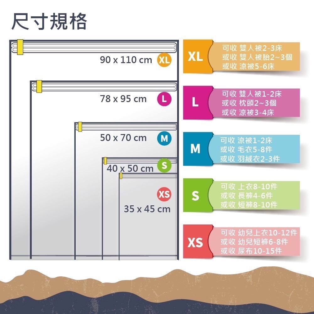 幫忙團｜日本製收麻吉真空手捲壓縮袋-細節圖2