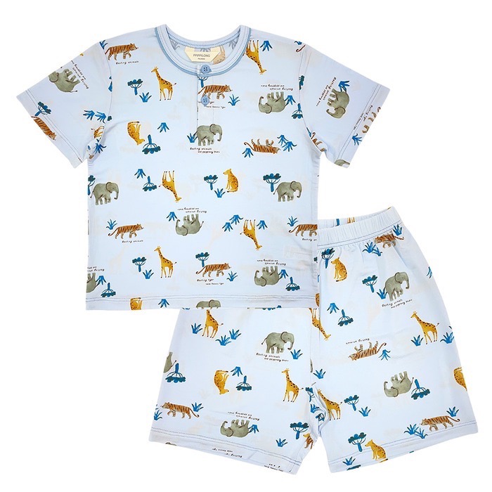 韓國代購｜動物園🇰🇷急凍人造絲涼感大彈力家居服套裝-細節圖3