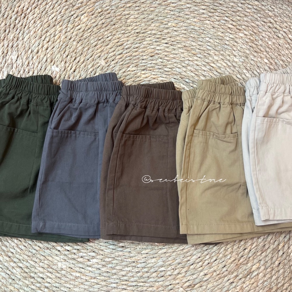 夏預購｜多色森林大口袋短褲-細節圖6