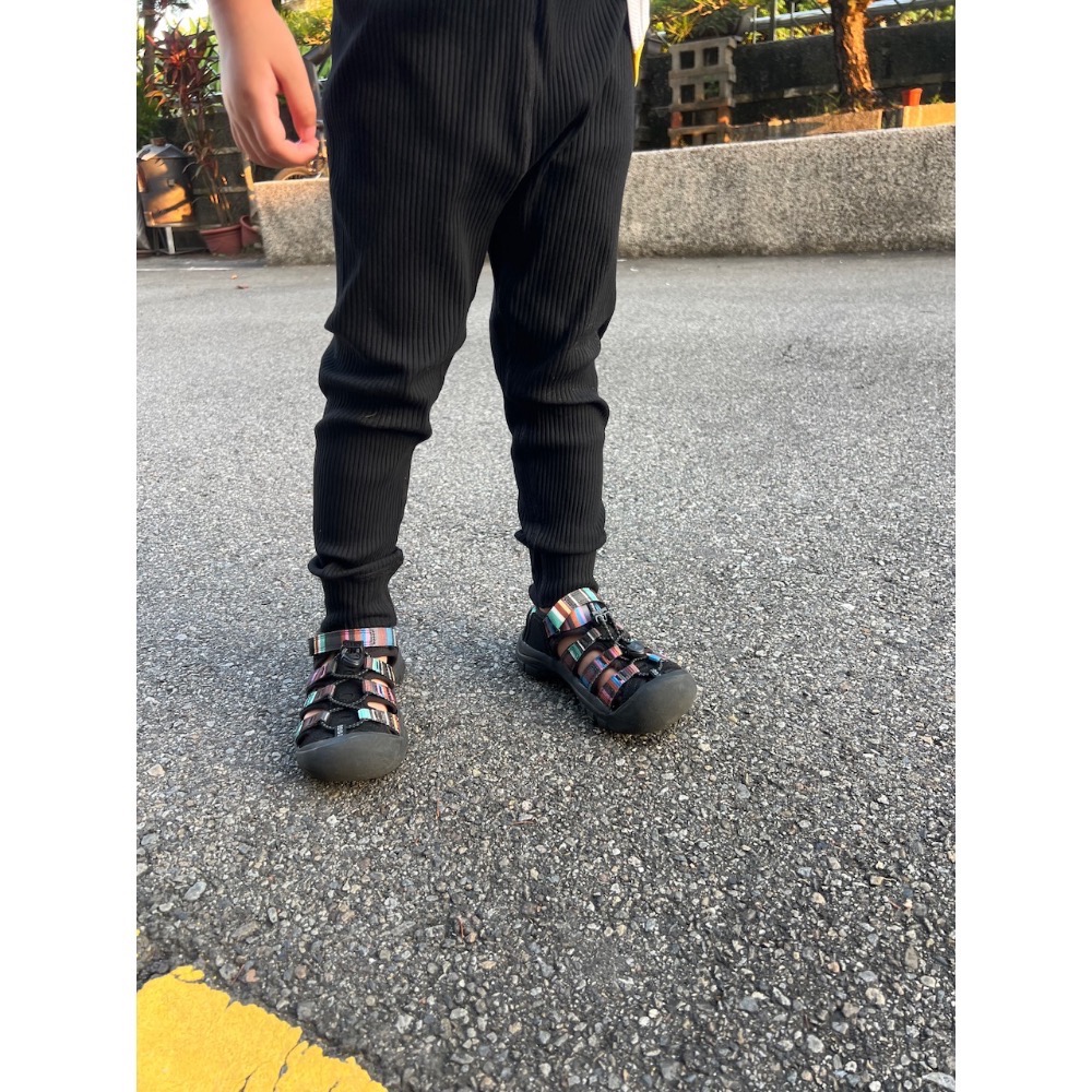 全尺寸現貨供應｜四季針織褲/自訂款百搭純黑色/90-130cm-細節圖2