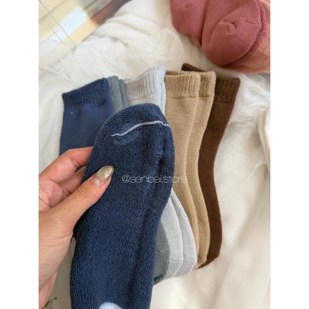 十一｜踩在雲朵上加厚毛圈襪五入組-細節圖2