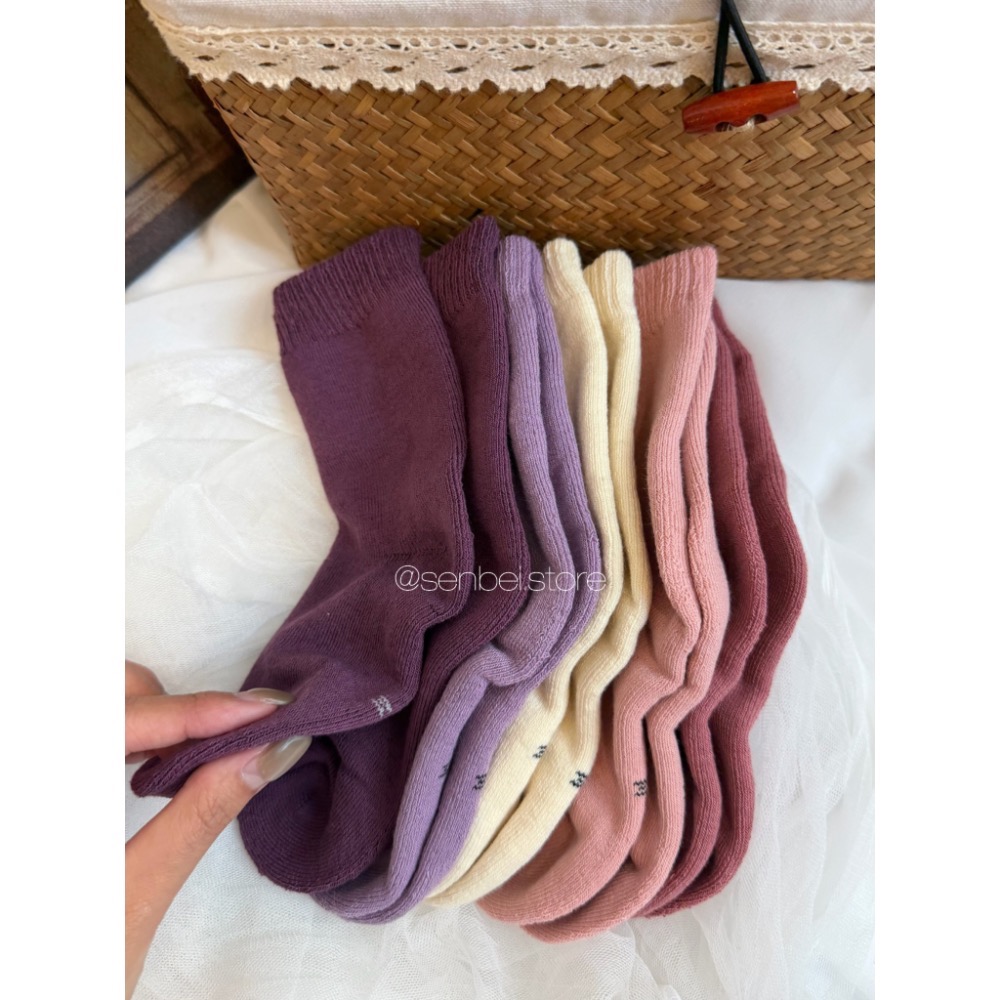 現貨｜踩在雲朵上保暖加厚毛圈襪五入組-細節圖3