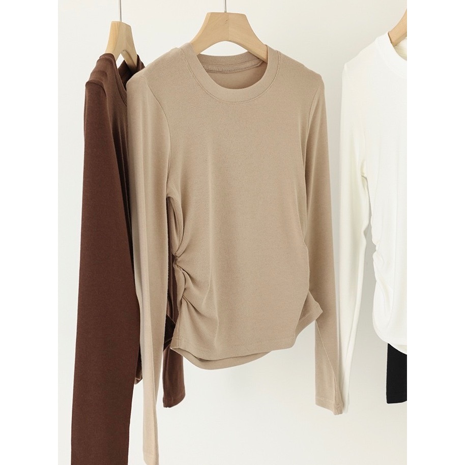 十二｜側抓皺奶凍上衣-細節圖4