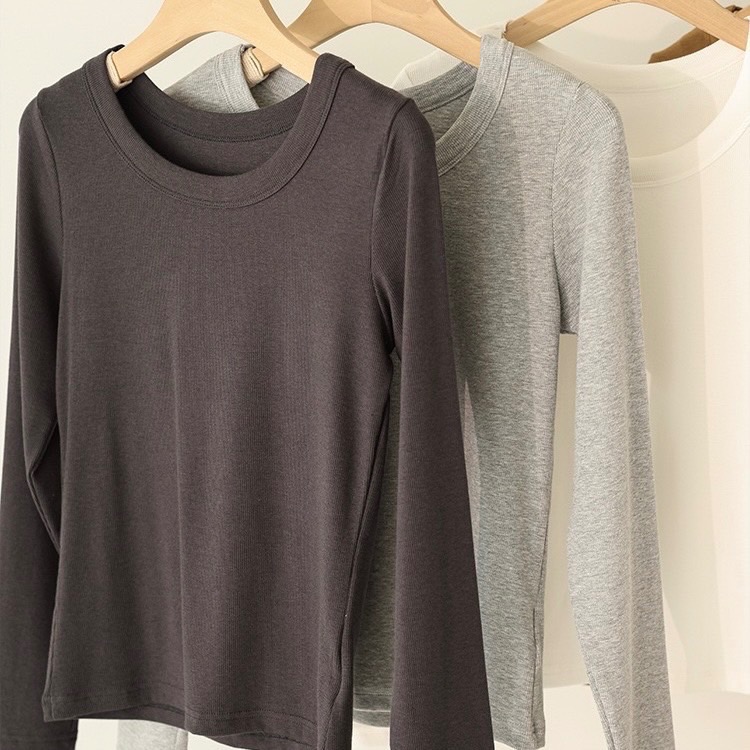 十二｜U領坑條奶凍上衣-細節圖5