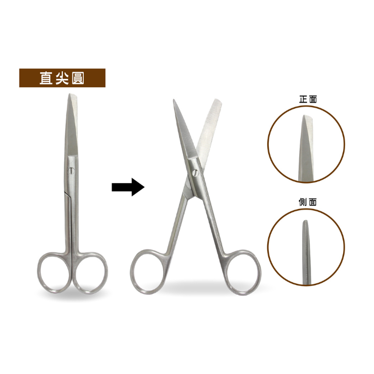 【醫康生活家】PRI普利 多功能剪刀 14cm(手術剪刀 醫療剪刀 食物剪 不鏽鋼)-規格圖1