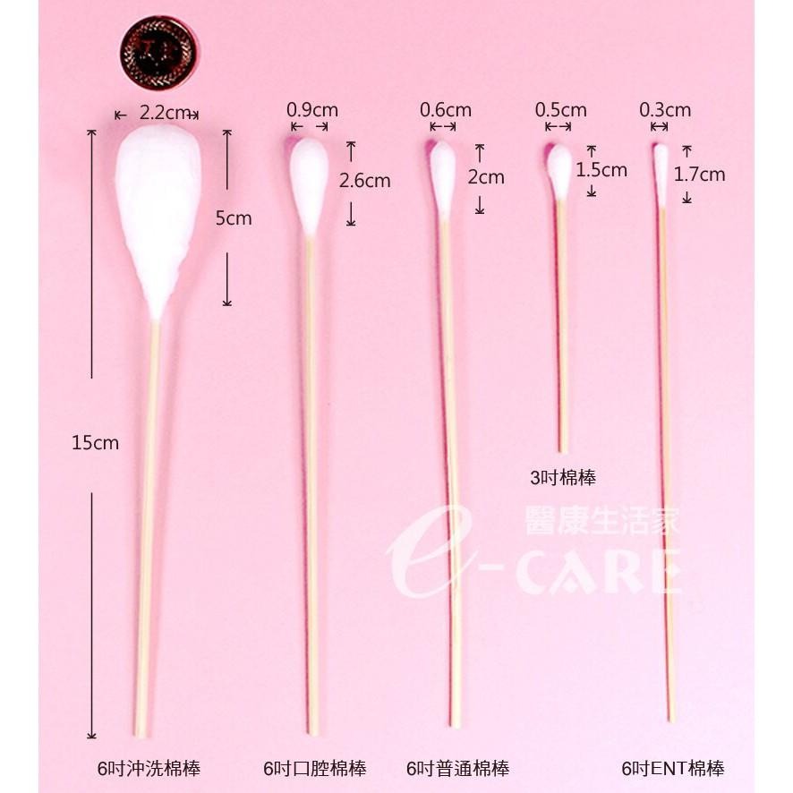 佑合6吋滅菌口腔棉棒 10支/包【醫康生活家】-細節圖2