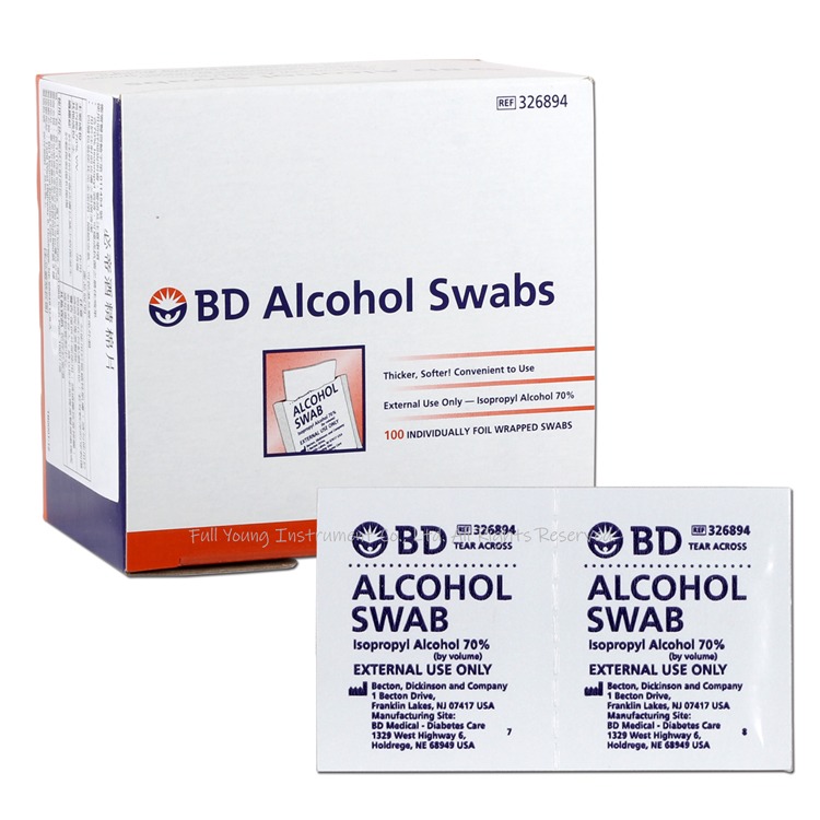 【醫康生活家】BD必帝 酒精棉片100片/盒-規格圖1