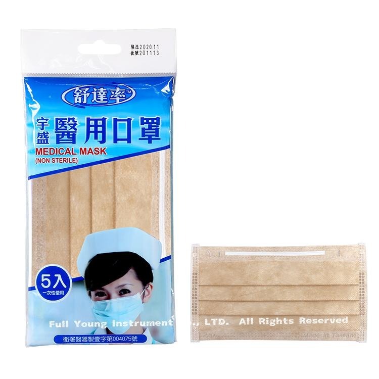 舒達率 醫用大人口罩 5入包 -藍/綠/粉/紫/黃/天青藍-雙鋼印 醫療口罩【醫康生活家】-細節圖9