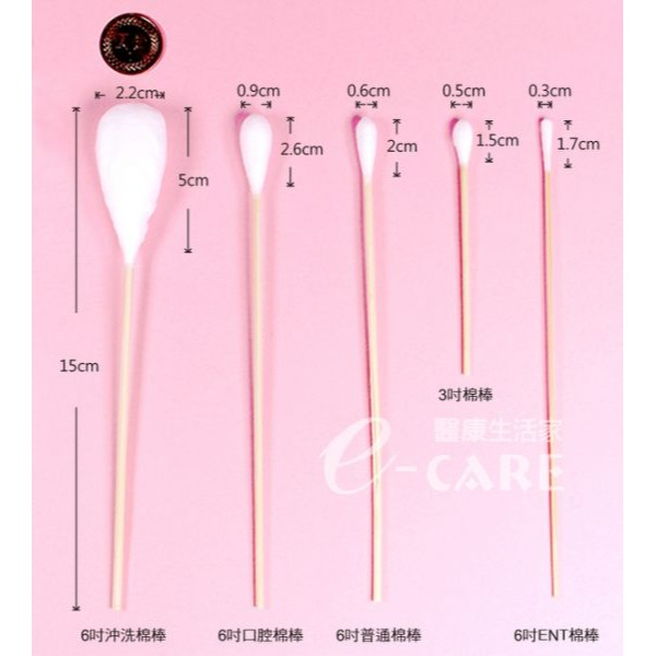 【醫康生活家】鈺喜 滅菌6吋ENT棉棒 10入-細節圖2