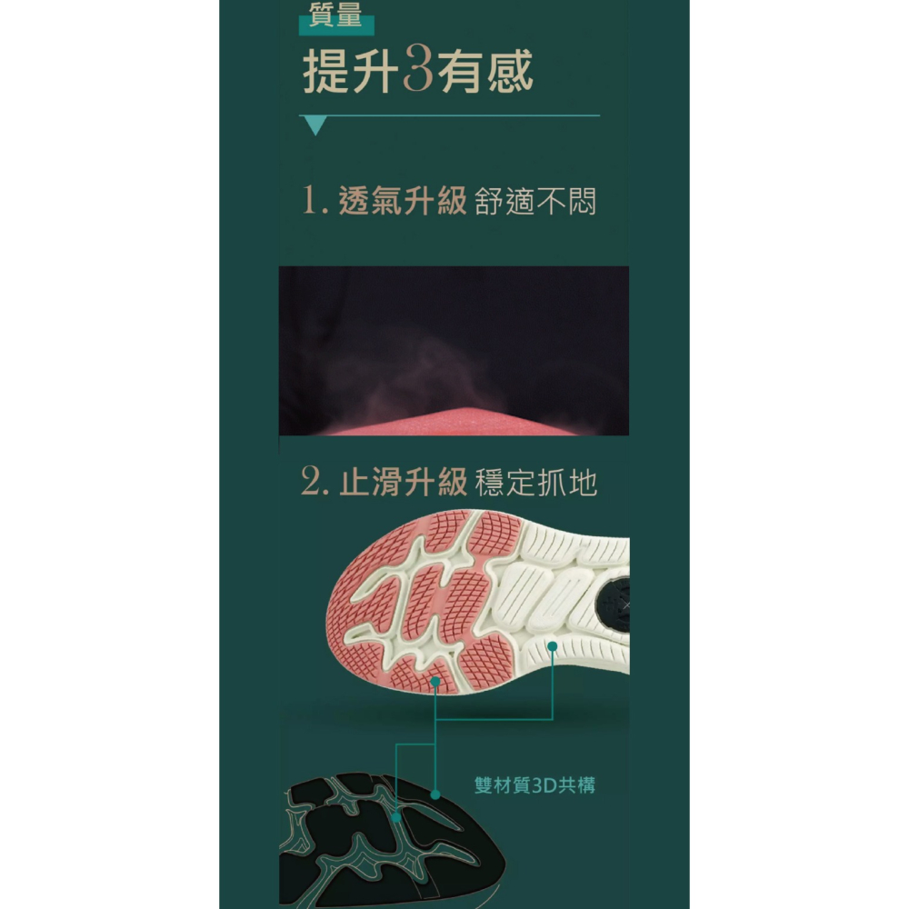 【千禾漾】Ustini我挺你健康鞋 動靜極地鞋-女款 -珊瑚粉(拇指外翻+腳底筋膜炎的寬楦鞋 )-細節圖10