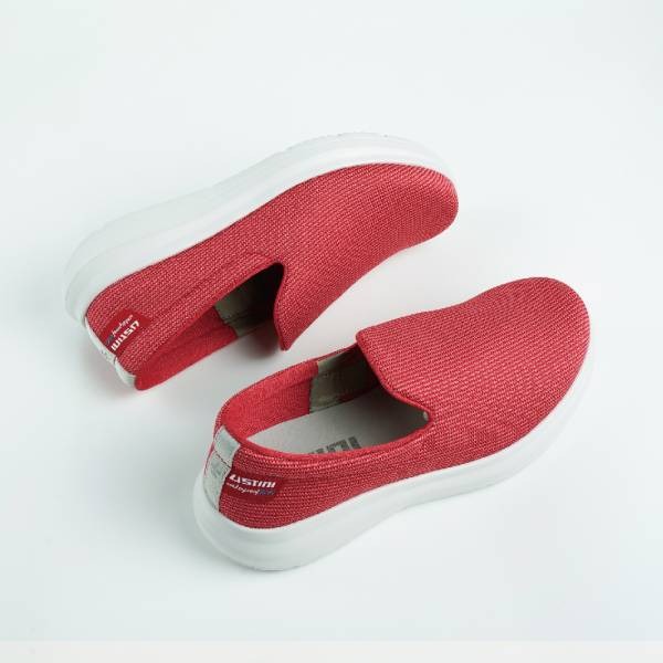 【千禾漾】Ustini我挺你健康鞋 防潑水排靜電 櫻桃休閒鞋(輕巧方便休閒鞋 接地氣 防潑水)女款-櫻桃色-細節圖3