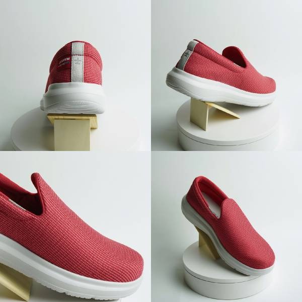 【千禾漾】Ustini我挺你健康鞋 防潑水排靜電 櫻桃休閒鞋(輕巧方便休閒鞋 接地氣 防潑水)女款-櫻桃色-細節圖6