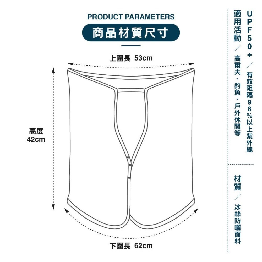 【現貨】防曬面罩 冰絲頭套 防曬頭套 防曬頭巾 頭罩 帽簾冰絲頭套 涼感頭套 防曬帽套 工程帽遮陽-細節圖6