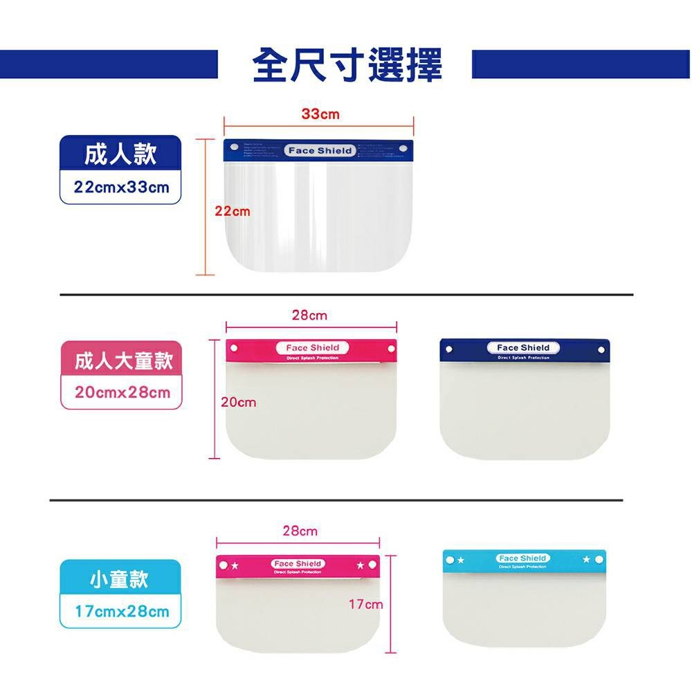 【現貨】 面罩 防飛沫面罩 透明面罩 多功能防護面罩 防油濺面罩 雙面保護防霧 簡易防護面罩-細節圖2