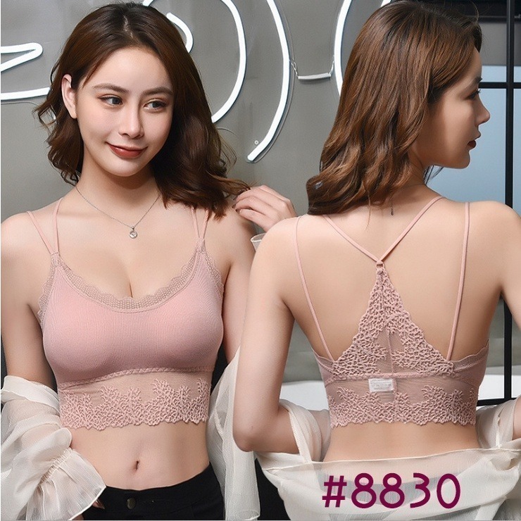 【現貨】冰絲涼感 酪梨綠 酪梨色 小可愛 BRA TOP 小可愛 bra 內搭 背心 內衣 bra 內搭 文胸 無鋼圈-細節圖5