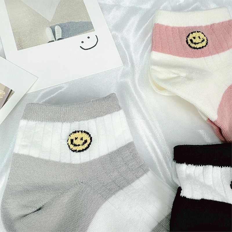 【現貨】微笑襪子 棉襪 條紋襪 襪子韓國 愛心襪子 SOCKS 短襪 微笑襪子 襪子 可愛襪子 笑臉襪 韓國短襪-細節圖8