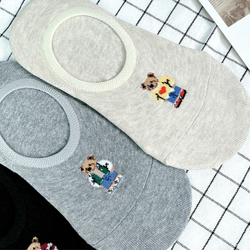 【現貨】韓國襪 男襪 襪子韓國 薄襪 正韓襪 隱形襪  SOCKS 小熊襪子 韓國襪子 棉襪 女生襪子 襪子短襪-細節圖6