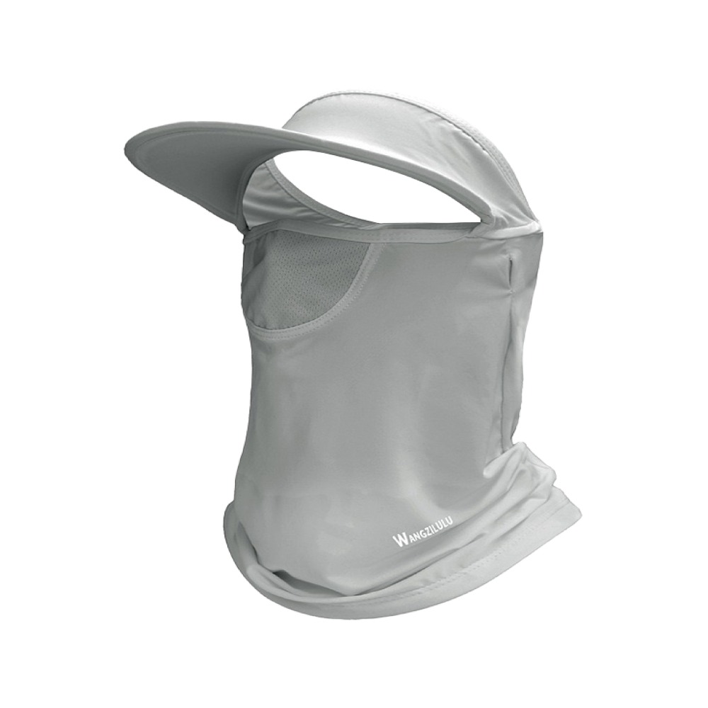 【現貨】防曬口罩 冰絲面罩 運動面罩 脖子防曬 面罩 涼感面罩 遮陽面罩 防曬 透氣 帽簷面罩 口罩-細節圖2