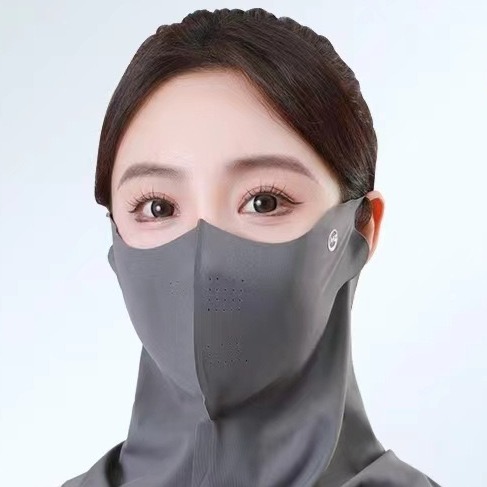 【現貨】冰絲面罩 口罩 透氣面罩 面罩 防曬口罩 涼感面罩 運動面罩 脖子防曬 遮陽面罩 防曬 透氣-細節圖4