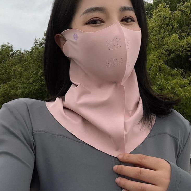 【現貨】冰絲面罩 口罩 透氣面罩 面罩 防曬口罩 涼感面罩 運動面罩 脖子防曬 遮陽面罩 防曬 透氣-細節圖5