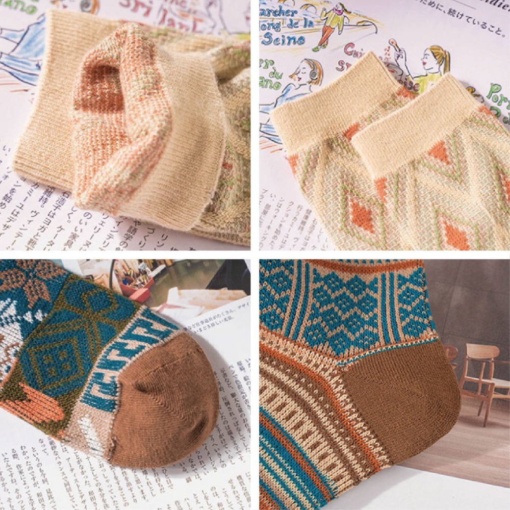 【現貨】中筒襪 男襪 24-28 復古襪 民族風 棉襪 男生襪子 襪子 厚襪子 冬天襪子 襪 保暖襪 長襪 日系襪子-細節圖3