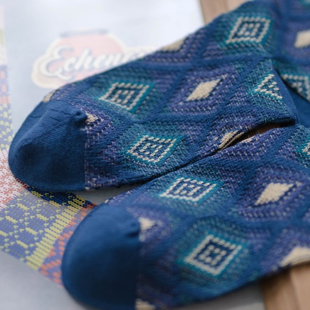 【現貨】中筒襪 男襪 24-28 復古襪 民族風 棉襪 男生襪子 襪子 厚襪子 冬天襪子 襪 保暖襪 長襪 日系襪子-細節圖11