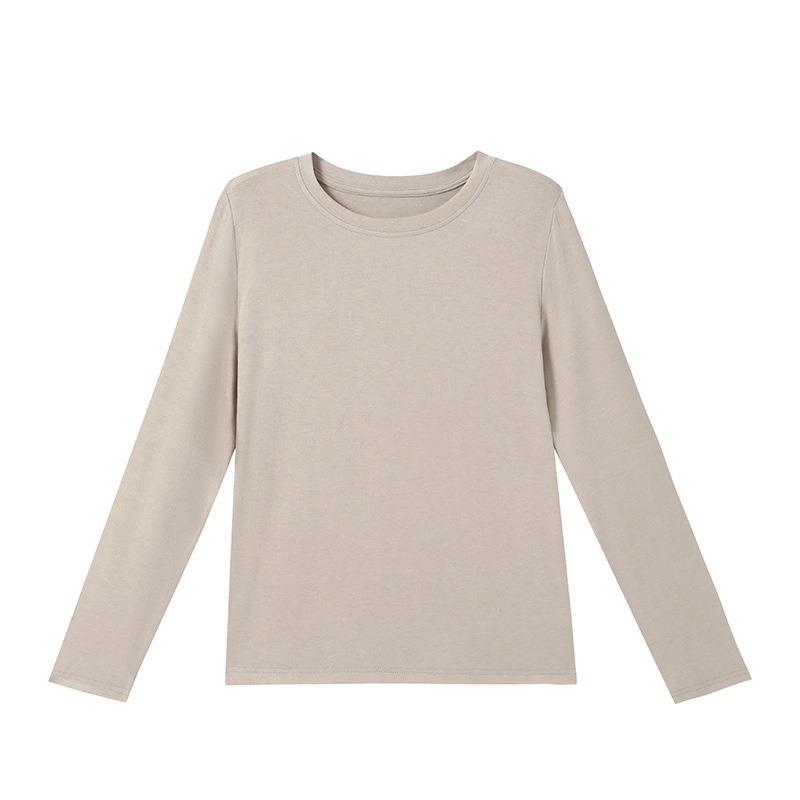 【現貨】內搭衣 打底衫 圓領 長袖 保暖 長袖上衣 內搭長袖 發熱衣衣 冬天長袖 內搭 上衣 女裝 長袖內搭 9912-細節圖2