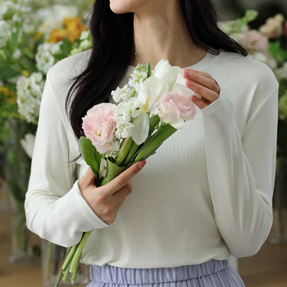 【現貨】內搭衣 打底衫 圓領 長袖 保暖 長袖上衣 內搭長袖 發熱衣衣 冬天長袖 內搭 上衣 女裝 長袖內搭 9912-細節圖5