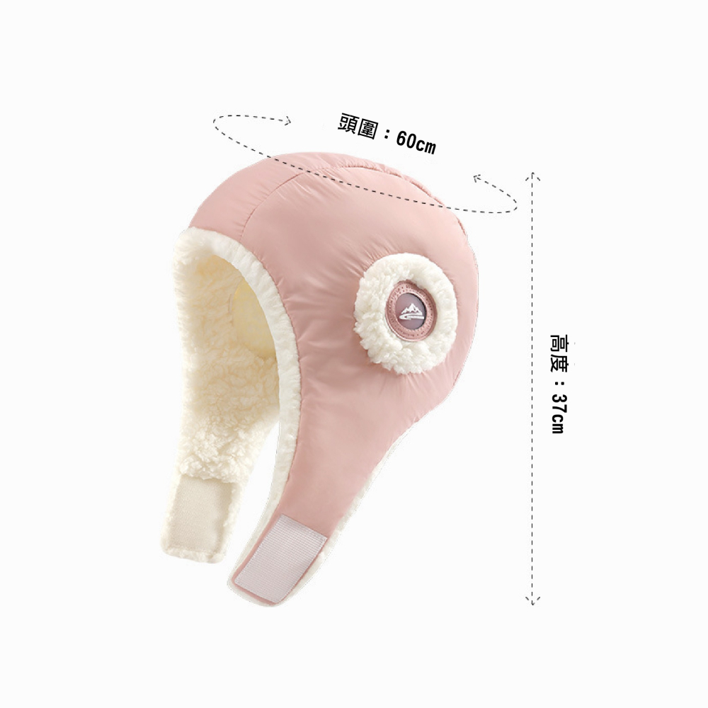 【現貨】毛帽 羽絨帽 冬季帽子 圍脖保暖 護耳帽 羊羔毛帽 雷鋒帽 保暖帽 防水帽子 保暖帽子 帽子女 滑雪帽 飛行帽-細節圖5