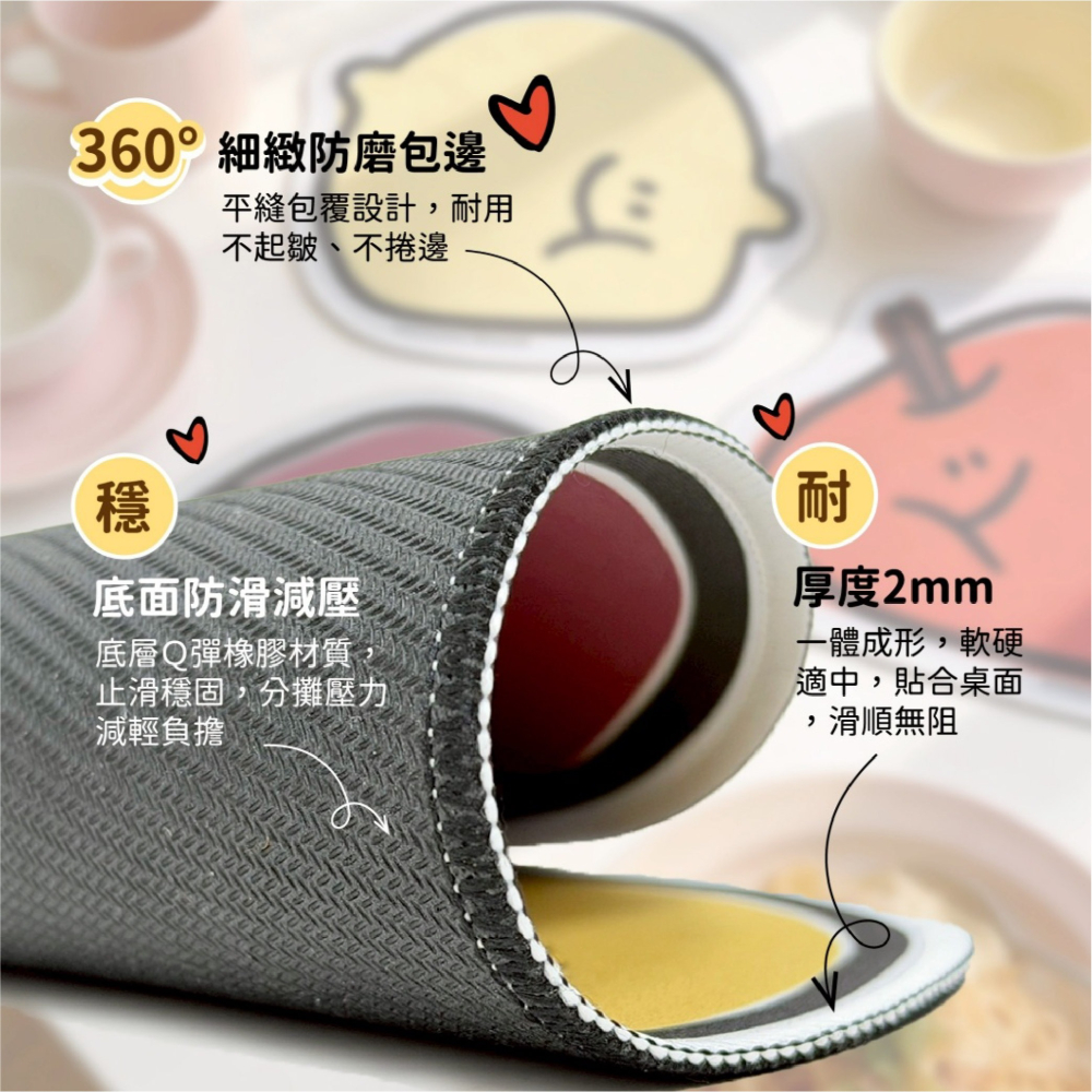 【現貨】Second morning軟式桌墊 盲盒款 滑鼠墊 桌墊 可愛滑鼠墊 造型滑鼠墊 辦公桌墊 杯墊 電腦桌墊-細節圖3