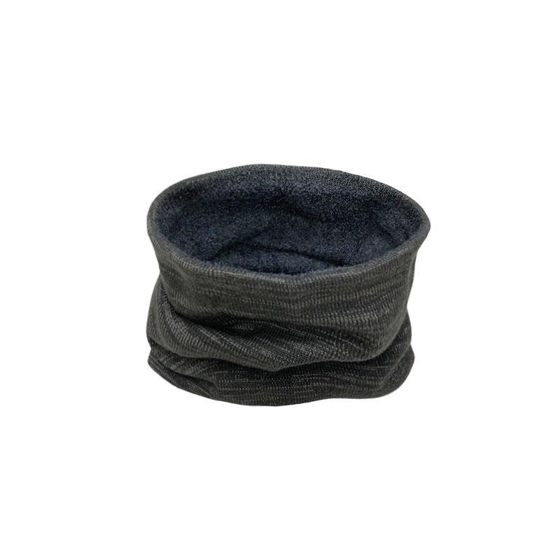 【OTOBAI】素面雙層圍脖 脖套 保暖圍脖 圍巾脖圍 石墨烯圍脖  針織圍脖  加厚脖套 圍巾脖圍 加絨加厚 圍巾帽-細節圖2