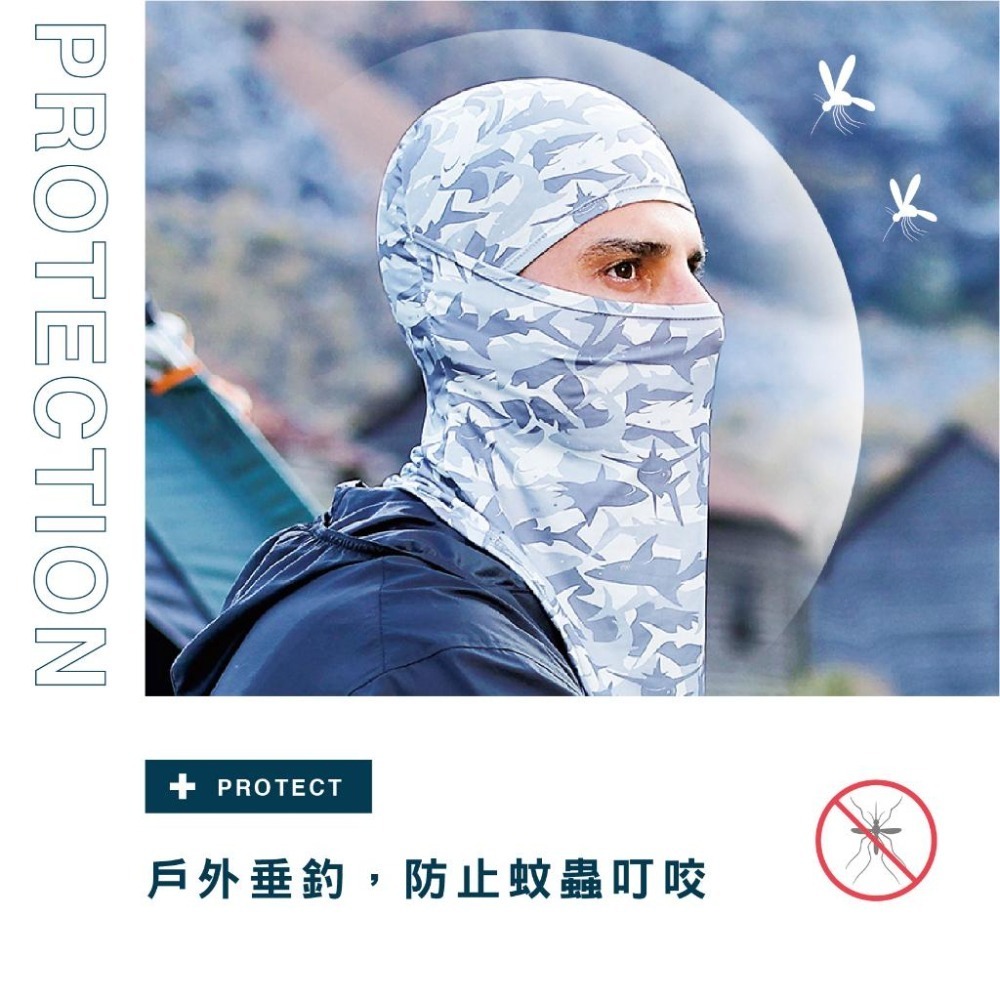 【OTOBAI】冰絲騎行面罩 防曬頭巾 頭套 防曬面罩 防風騎行面罩 冰絲面罩 抗紫外線 吸濕排汗 全罩式蒙面頭罩-細節圖7