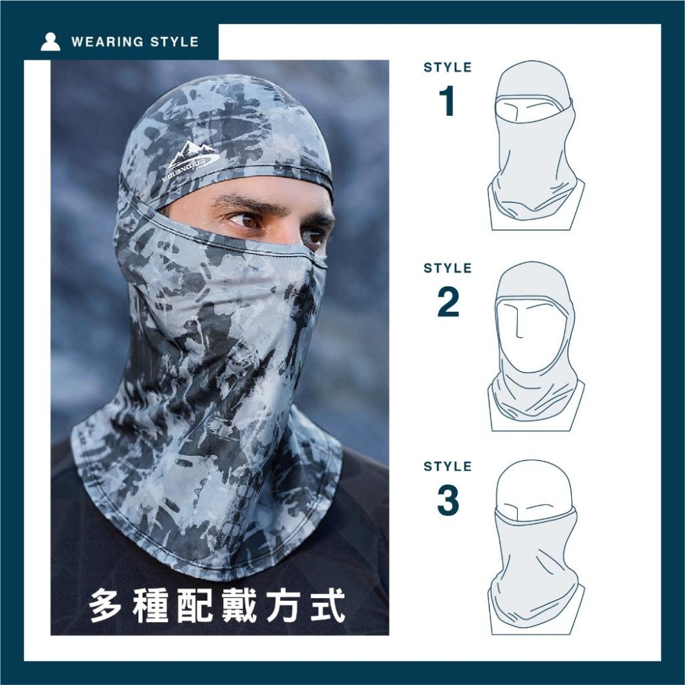 【OTOBAI】冰絲騎行面罩 防曬頭巾 頭套 防曬面罩 防風騎行面罩 冰絲面罩 抗紫外線 吸濕排汗 全罩式蒙面頭罩-細節圖9