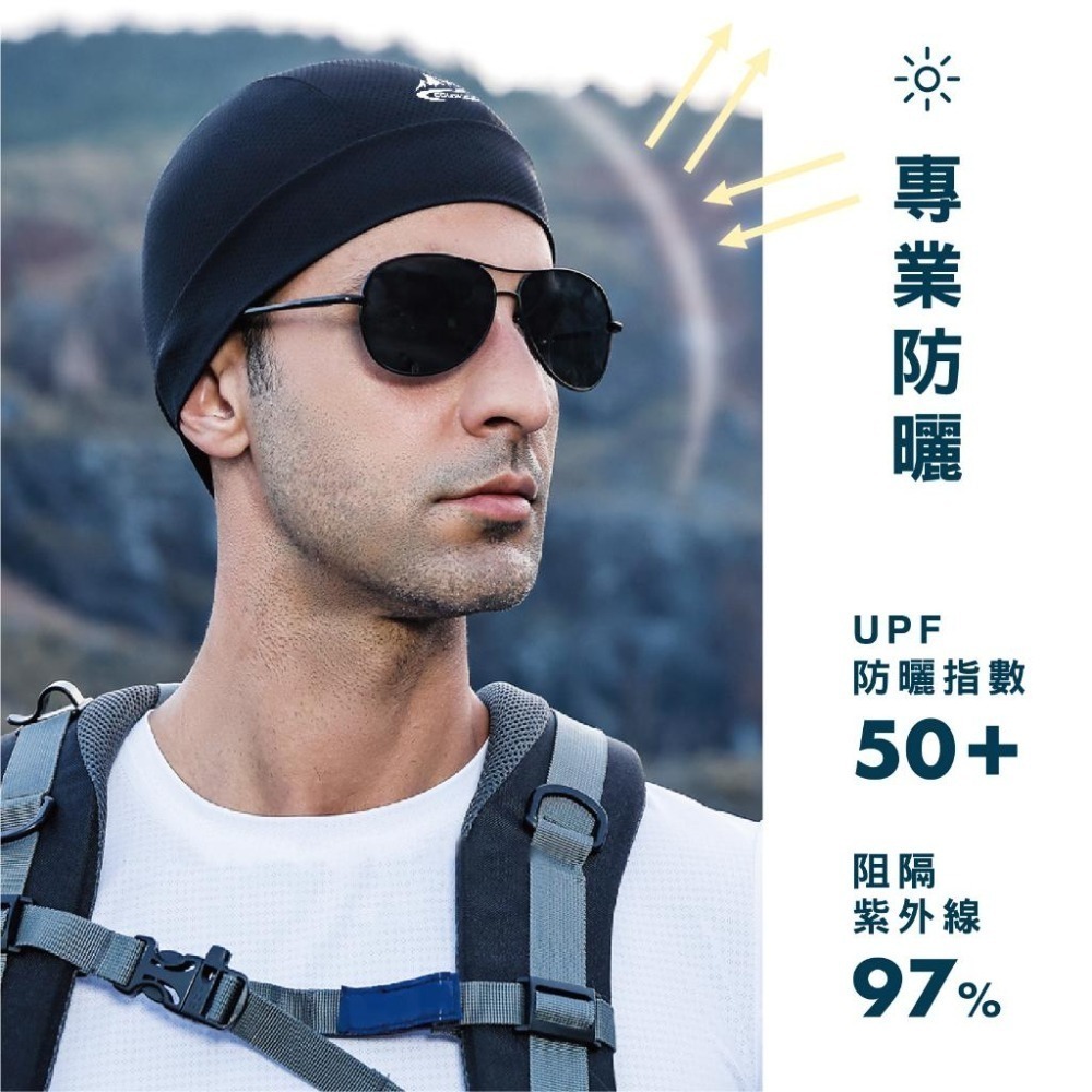 【OTOBAI】騎行速乾頭套 半罩頭套 軟帽 騎士頭套 運動帽套 冰絲涼感 速乾 吸濕排汗 超彈性 防曬 抗紫外線-細節圖7