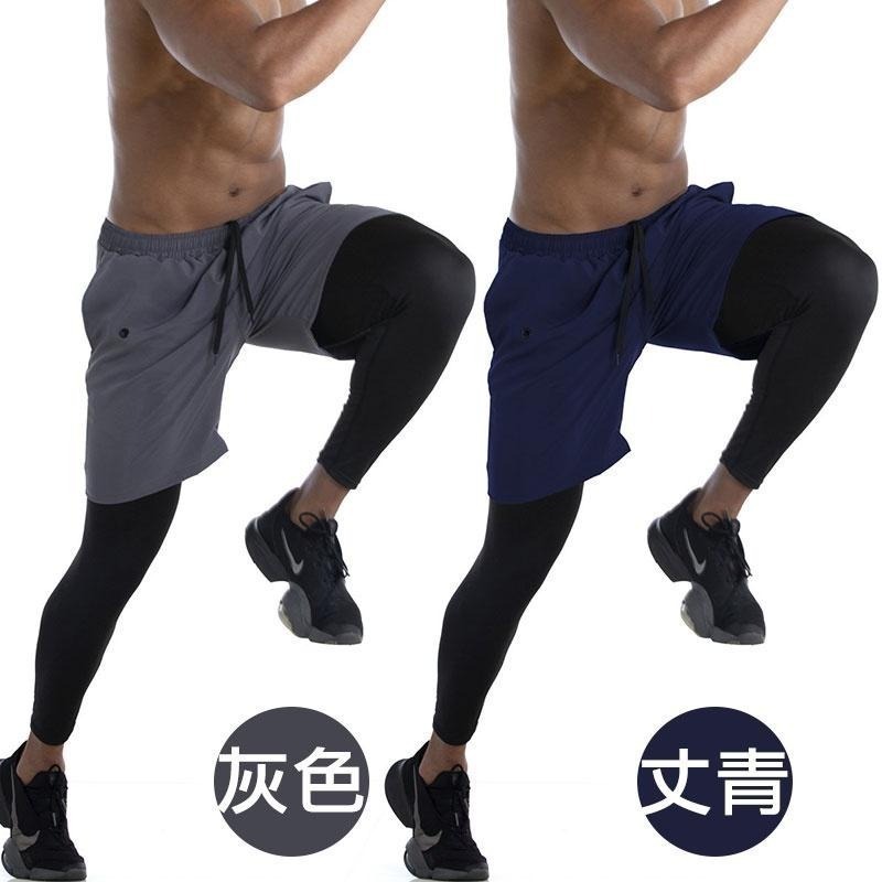 【OTOBAI】多收納假兩件運動褲 假兩件 跑步 短褲 球褲 M65178 彈力緊身褲 sports trousers-細節圖5