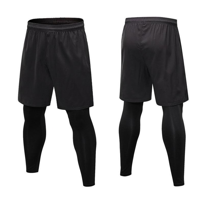 【OTOBAI】假兩件運動褲 運動褲  運動短褲 球褲 M56280  彈力緊身褲 sports trousers-細節圖2