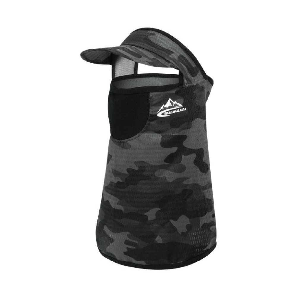 【OTOBAI】 防曬透氣帽簷頭套 抗UV頭套 面罩 冰絲防曬 有帽簷 騎行面罩 釣魚面罩 登山面罩 防曬護頸-細節圖2