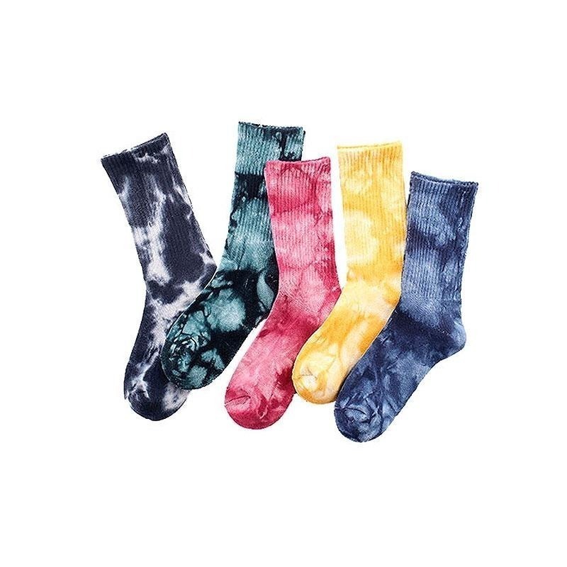 【OTOBAI】 滑板襪 毛巾襪 渲染襪 運動襪 長襪 中筒襪 潮流 漸層 氣墊襪 百搭長襪 中筒襪 潮酷風格-細節圖2