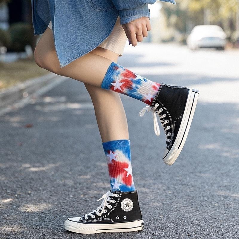 【OTOBAI】 滑板襪 毛巾襪 渲染襪 運動襪 長襪 中筒襪 潮流 漸層 氣墊襪 百搭長襪 中筒襪 潮酷風格-細節圖7