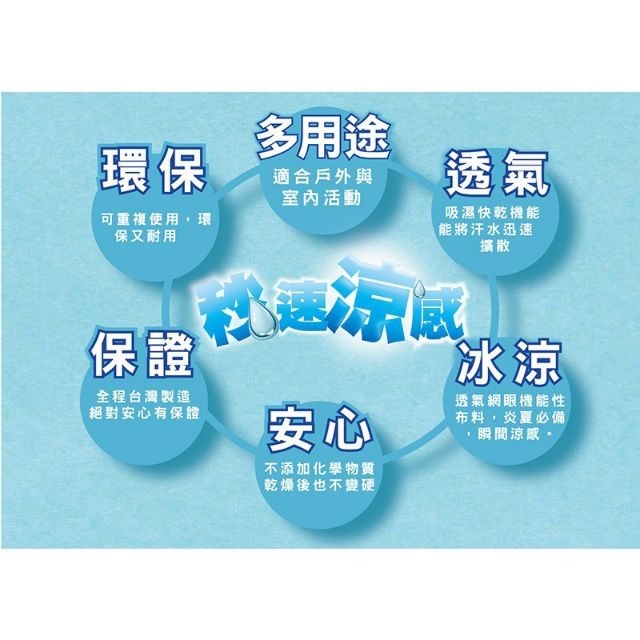 【OTOBAI】 涼感吸濕排汗運動巾 CL8311 SUPER COOL MIT台灣製造 涼感巾 跑步 透氣-細節圖5